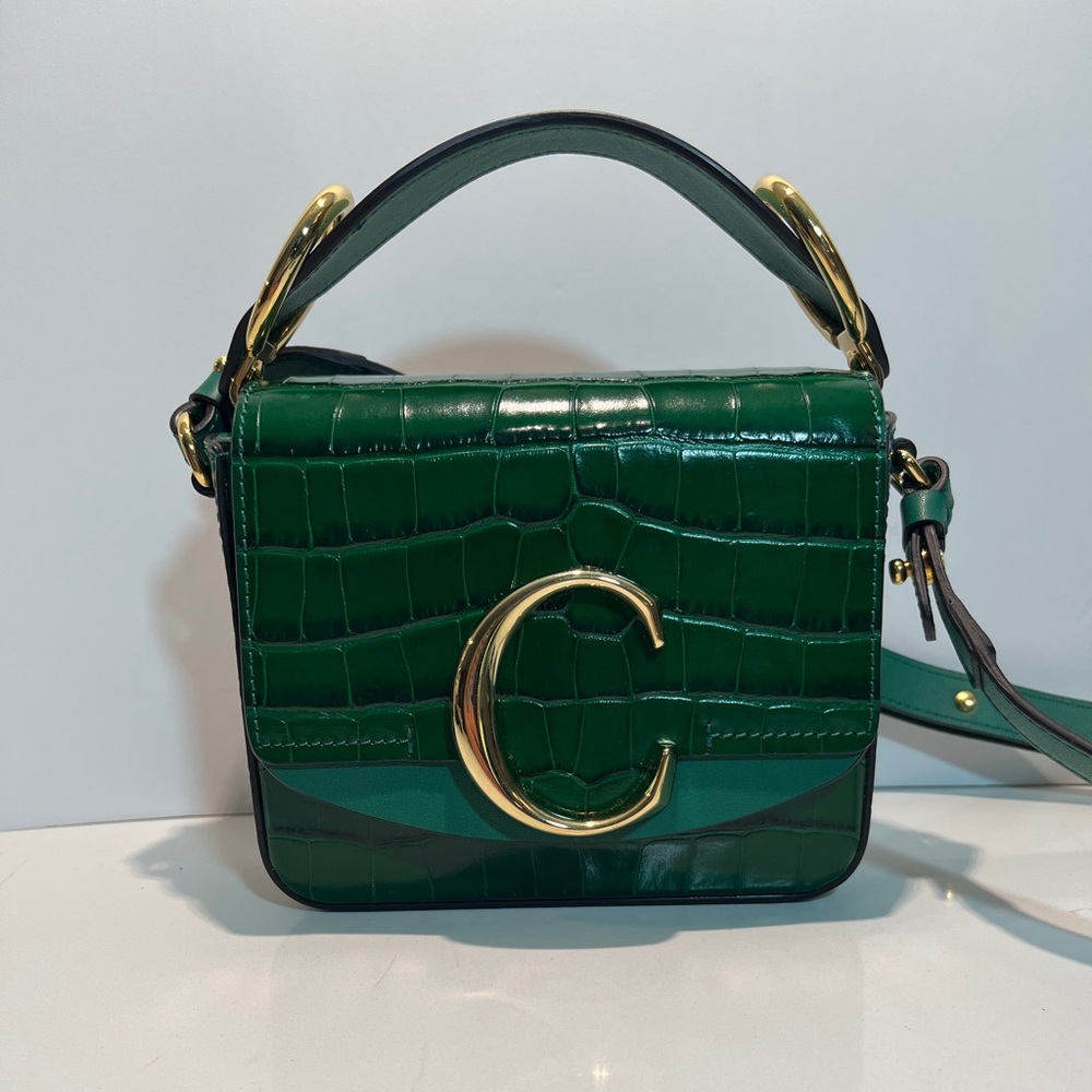 CHLOE MINI C GRREN BAG - Picture 2 of 7
